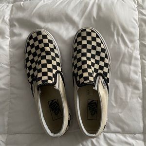 Checkered Slip On Vans